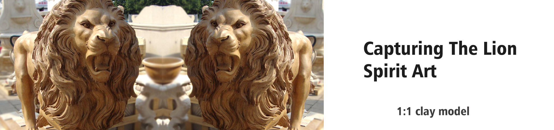 stone lion statue for entrance