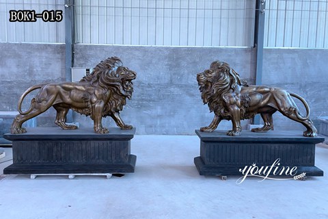 Bronze lion statue-youfine sculpture