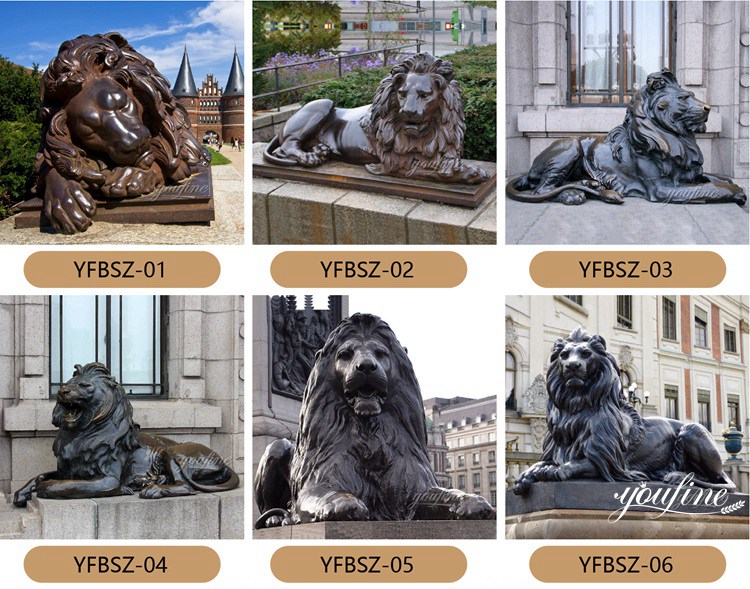 bronze lion statue-youfine sculpture