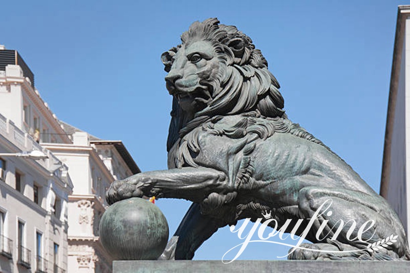 guardian lion statues for home-YouFine Sculpture2