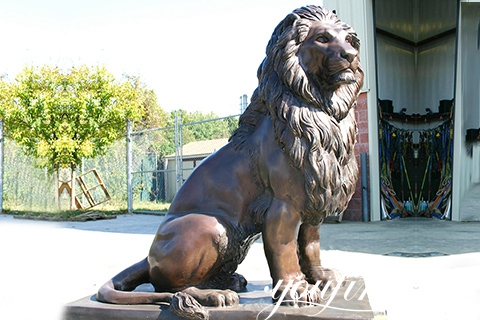 lion statue for home entrance-YouFine Sculpture